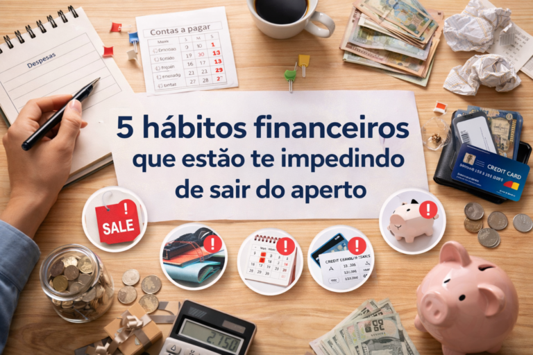 5 hábitos financeiros que estão te impedindo de sair do aperto