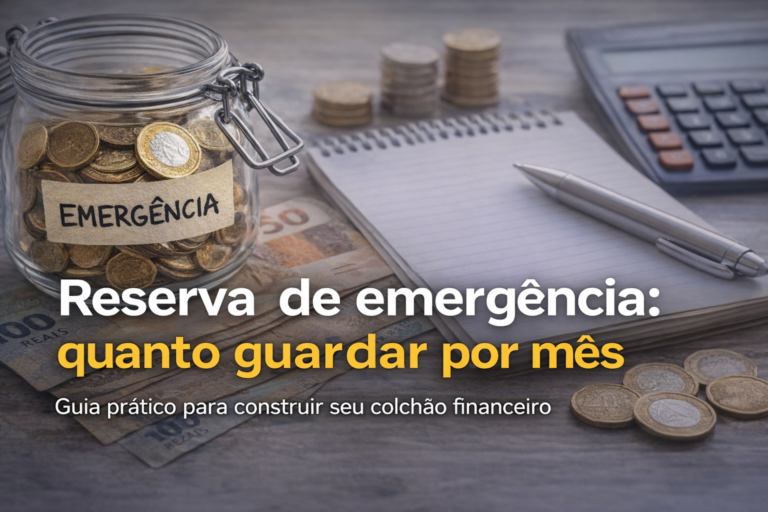 Reserva de emergência: quanto guardar por mês (guia prático)